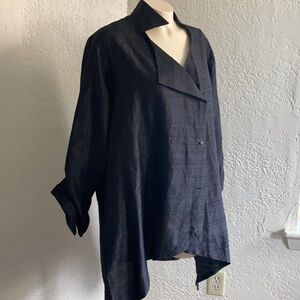 Lynn MIZONO for GISELLE SHEPATIN blouse. Sz 2 ( oversized). NWT